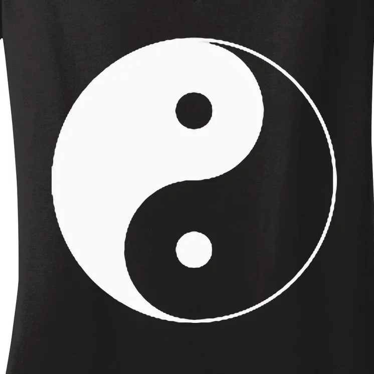 Yin Yang Symbol Taoism Chinese East Asian Philosophy Women's V-Neck T-Shirt