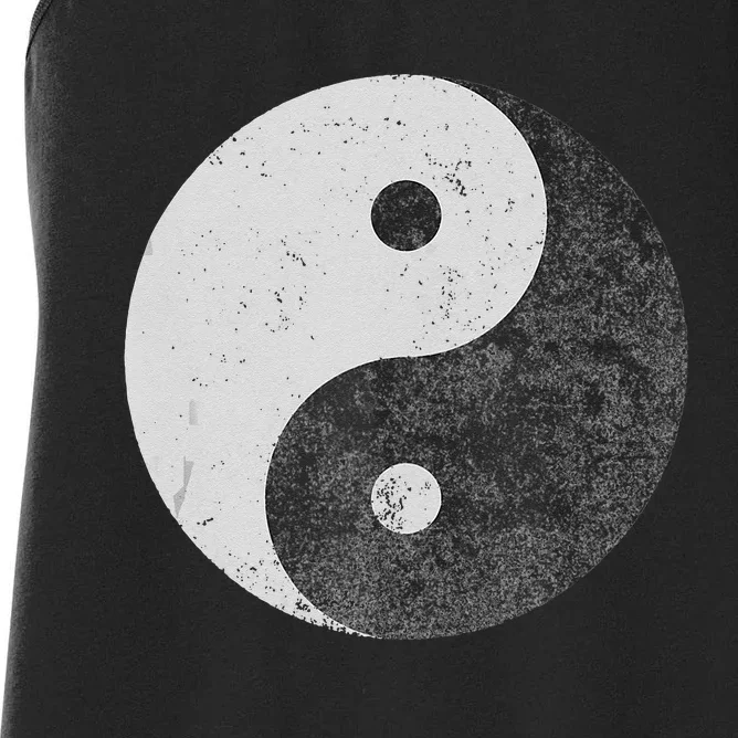 Yin Yang Symbol Tao Taijitu Yoga Peace Love Women's Racerback Tank