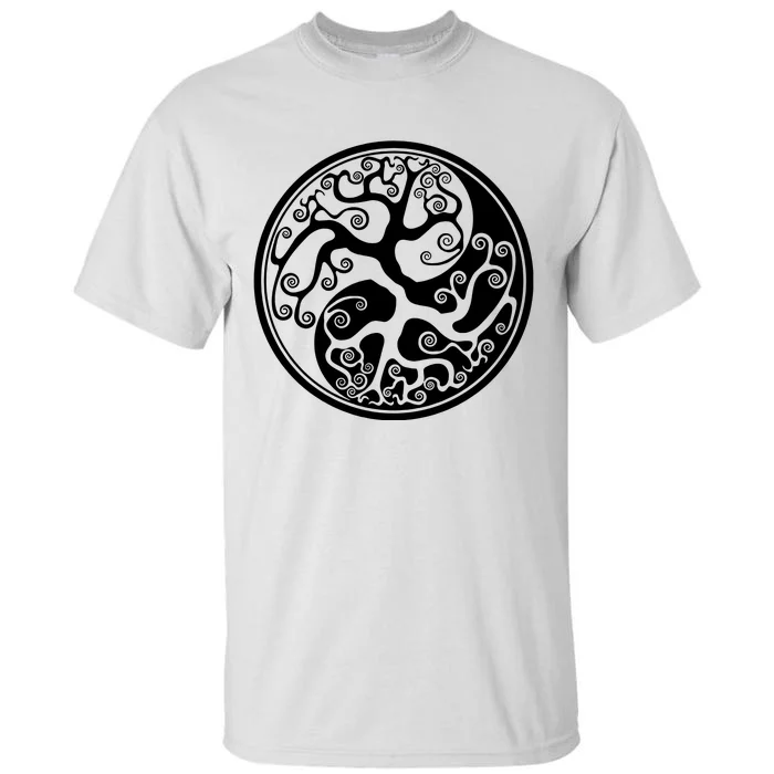 Yin Yang Tree Of Life Tall T-Shirt