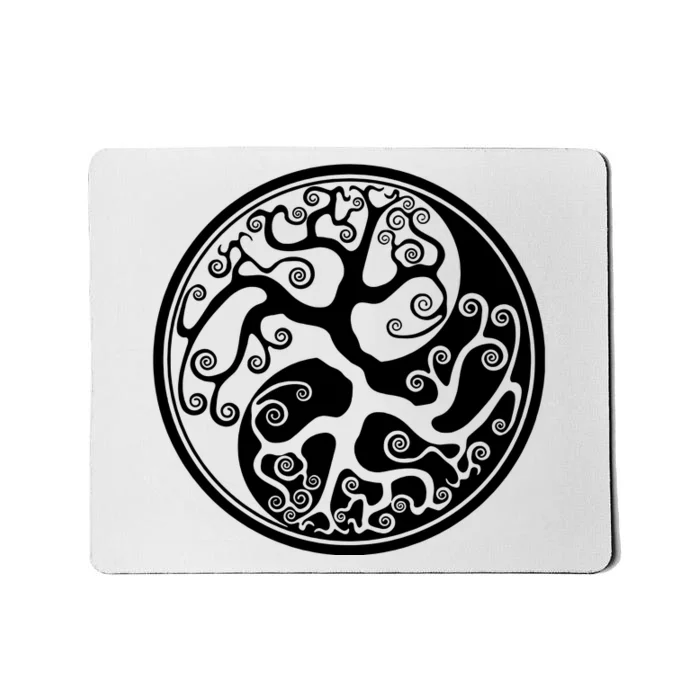 Yin Yang Tree Of Life Mousepad