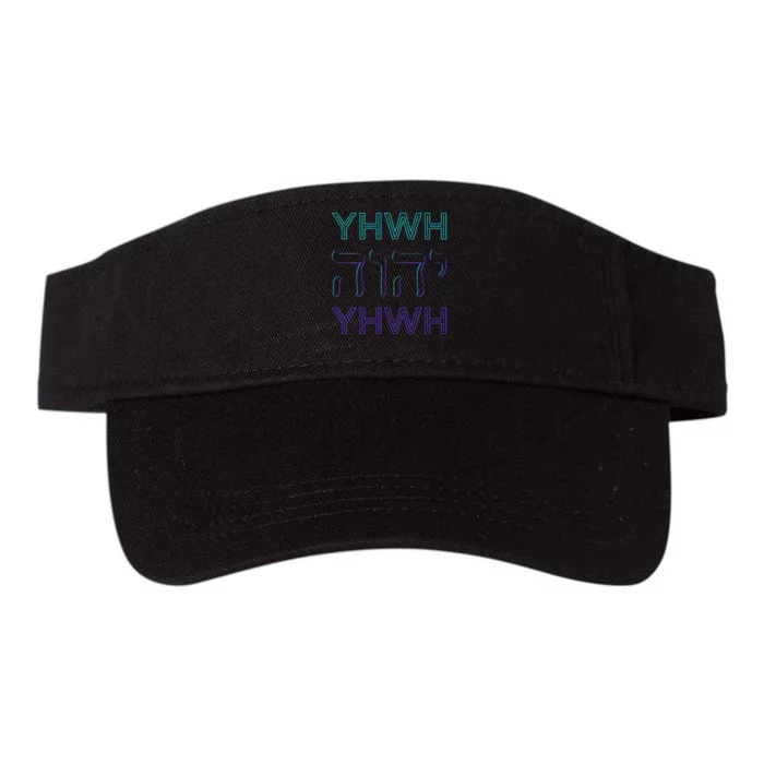 Yhwh Yahweh Tetragrammaton Hebrew Name Of God Jhwh Jw Valucap Bio-Washed Visor