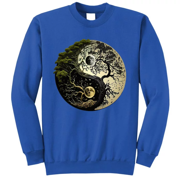 Yin Yang Tree Of Life Funny Tall Sweatshirt