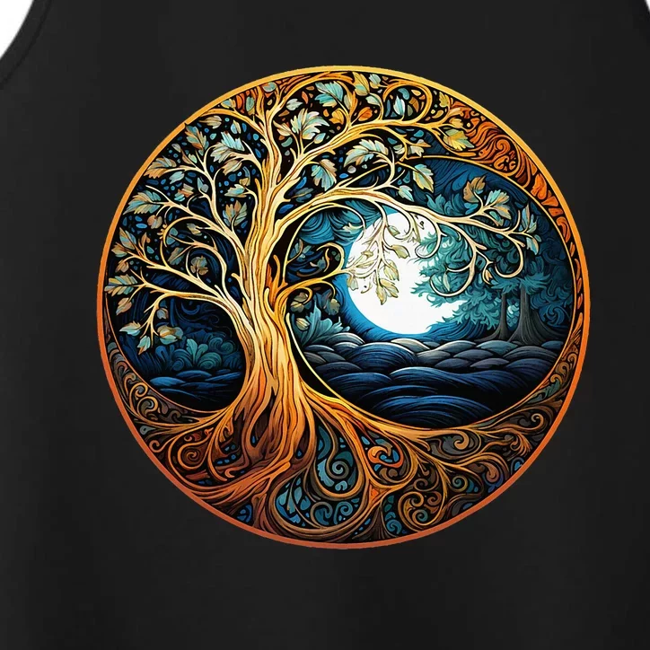 Yin Yang Tree Of Life Performance Tank