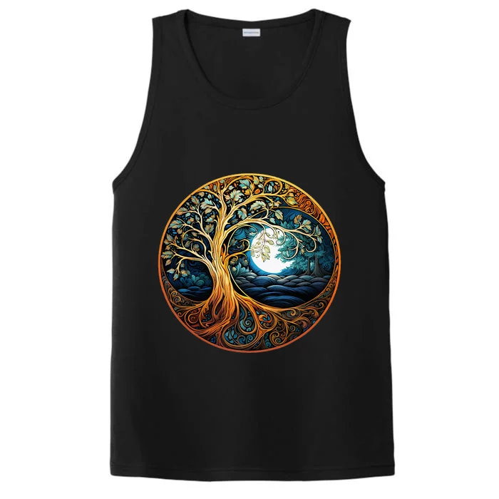 Yin Yang Tree Of Life Performance Tank