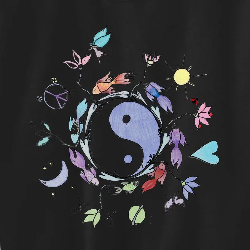 Ying Yang  Tai Chi Design Kids Sweatshirt