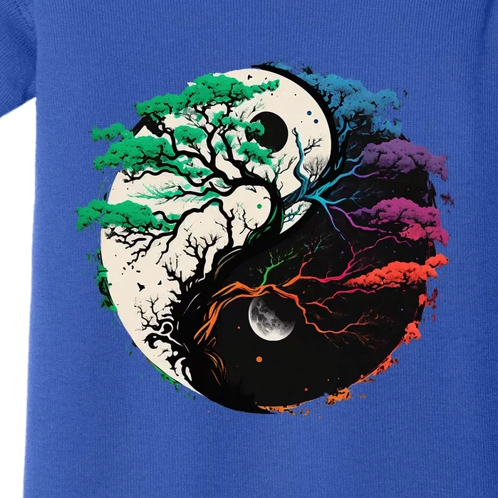 Yin Yang Tree Of Life Baby Bodysuit