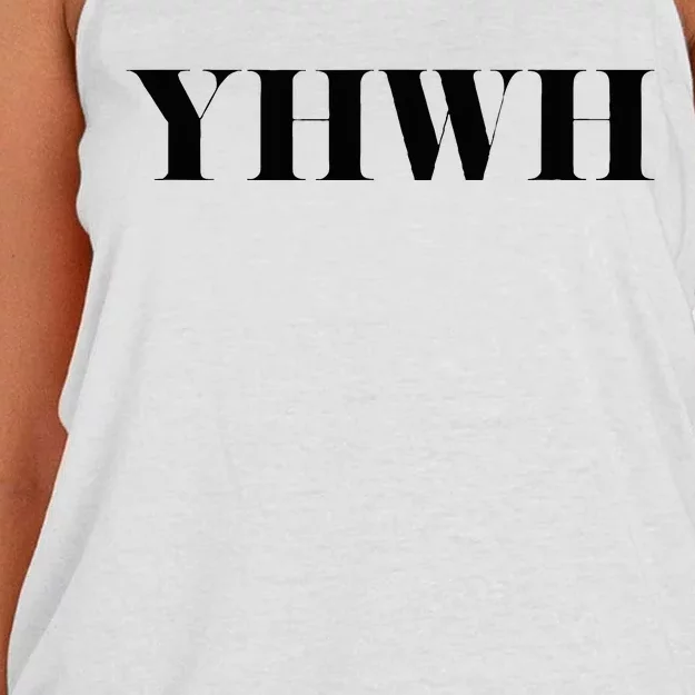 Yahweh YHWH Worship Merch Women's Knotted Racerback Tank