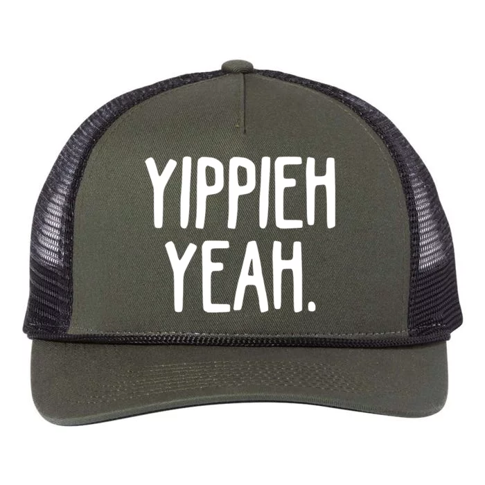 Yippieh Yeah Retro Rope Trucker Hat Cap