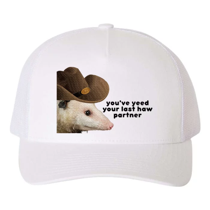 YouVe Yeed Your Last Haw Partner Possum Meme Yupoong Adult 5-Panel Trucker Hat