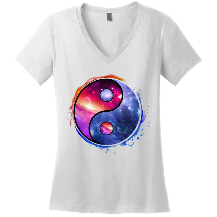 Yin Yang Women's V-Neck T-Shirt