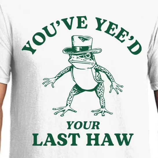 YouVe YeeD Your Last Haw Cowboy Frog Pajama Set