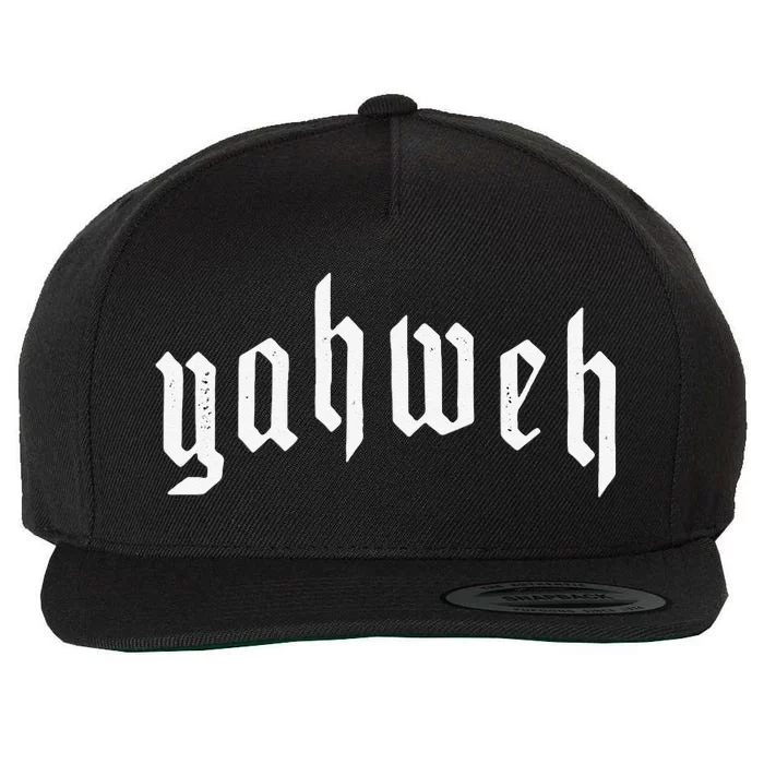 Yahweh YHWH Yeshua Jesus Christian Jewish God Manifestation Wool Snapback Cap