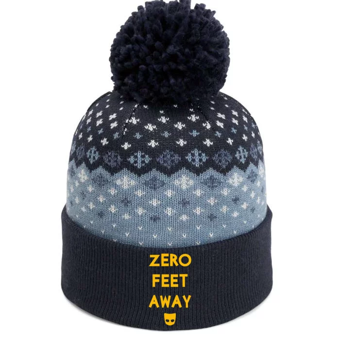 Zero 0 Feet Away Funny Gay Cruising The Baniff Cuffed Pom Beanie