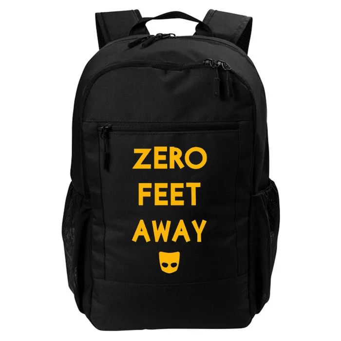 Zero 0 Feet Away Funny Gay Cruising Daily Commute Backpack