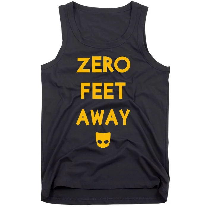 Zero 0 Feet Away Funny Gay Cruising Tank Top