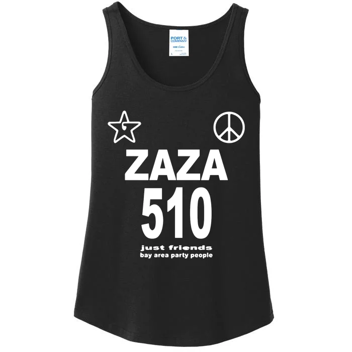 Zaza 510 Just Friends Bay Area Party People Ladies Essential Tank