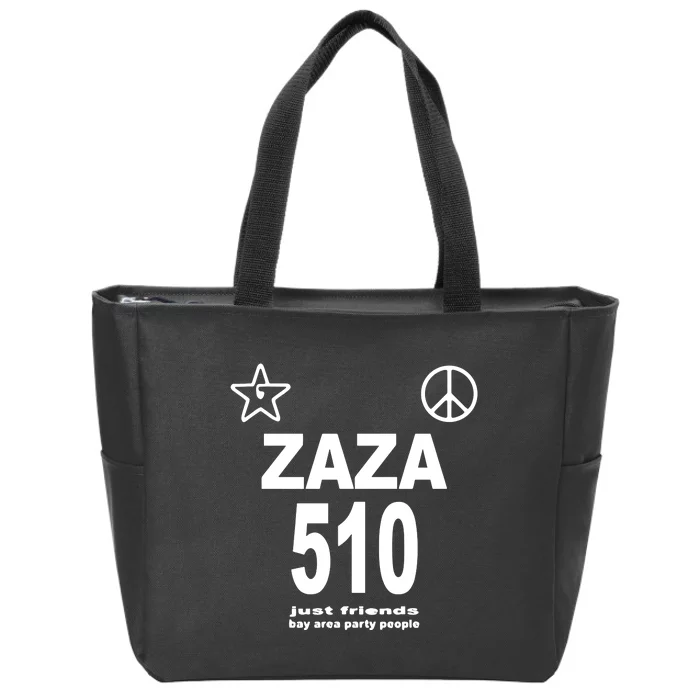 Zaza 510 Just Friends Bay Area Party People Zip Tote Bag