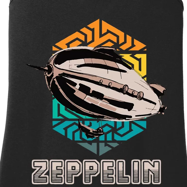 Zeppelin 70s & 80s Blimps Dirigible Airship Ladies Essential Tank