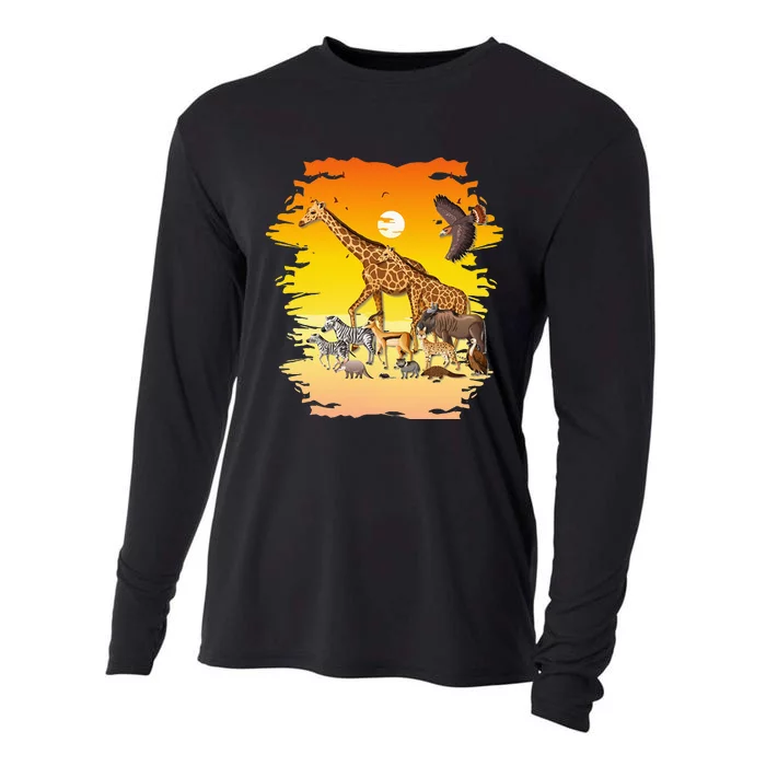 Zookeeper Africans Animal Jungle Safari Zoo Keeper Cooling Performance Long Sleeve Crew