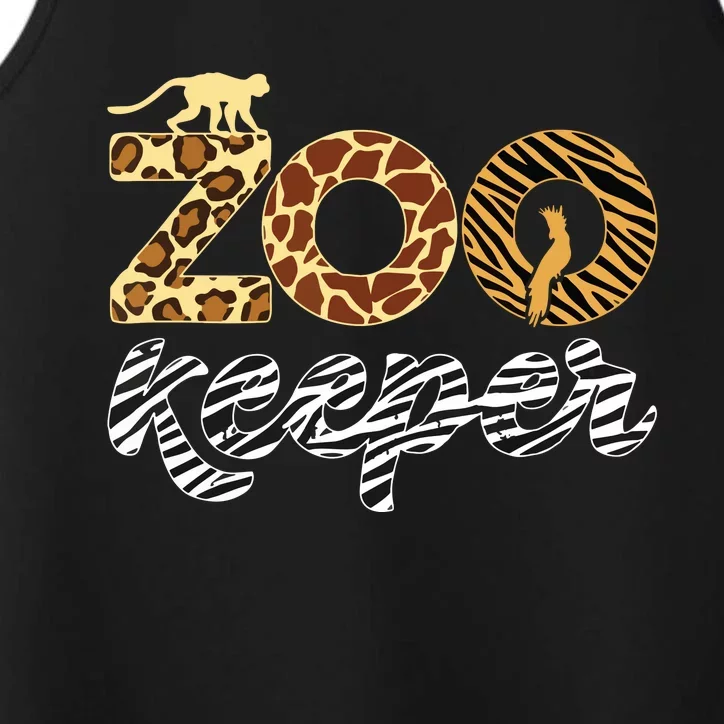 Zookeeper African Animal Zebra Leopard Print Savanna Life Performance Tank