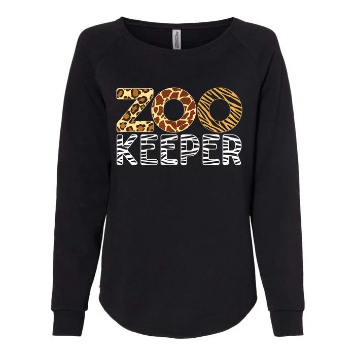 Zookeeper African Animals Zebra Wild Print Savanna Costume Womens California Wash Sweatshirt