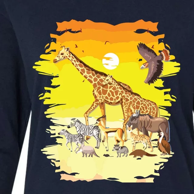 Zookeeper Africans Animal Jungle Safari Zoo Keeper Womens Cotton Relaxed Long Sleeve T-Shirt