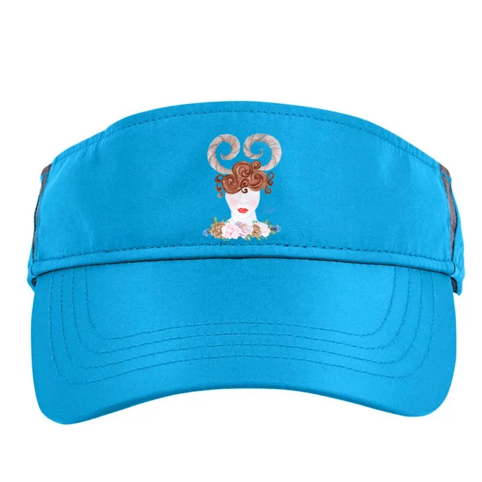 Zodiac Aries Astrology The Ram Fire Cute Gift Adult Drive Performance Visor