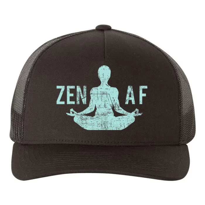 Zen Af Cute Yoga Clothes Funny Gifts For Women Yupoong Adult 5-Panel Trucker Hat