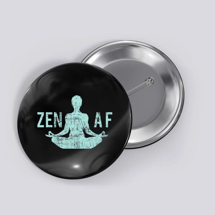 Zen Af Cute Yoga Clothes Funny Gifts For Women Button