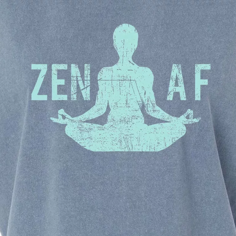 Zen Af Cute Yoga Clothes Funny Gifts For Women Garment-Dyed Women's Muscle Tee