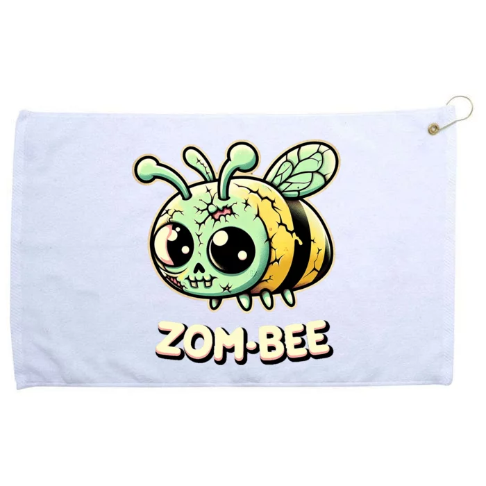 Zombee Adorably Creepy Zombie Bee Cartoon Halloween Grommeted Golf Towel