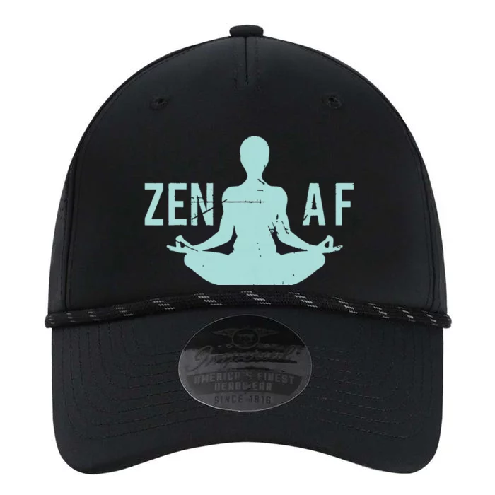 Zen AF Cute Yoga Clothes Funny Gifts For Women Performance The Dyno Cap