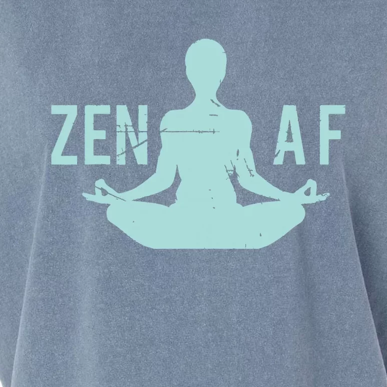 Zen AF Cute Yoga Clothes Funny Gifts For Women Garment-Dyed Women's Muscle Tee