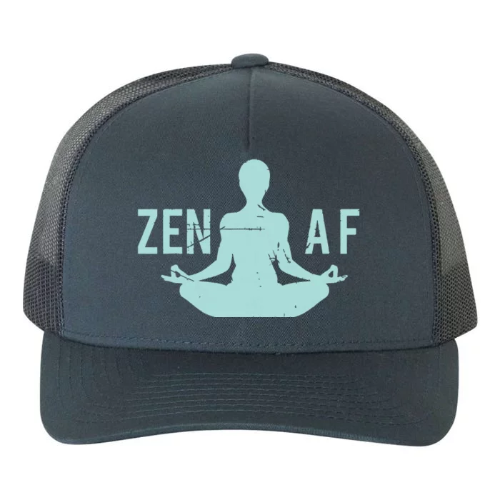 Zen AF Cute Yoga Clothes Funny Gifts For Women Yupoong Adult 5-Panel Trucker Hat