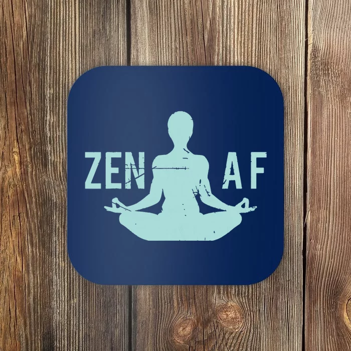 Zen AF Cute Yoga Clothes Funny Gifts For Women Coaster