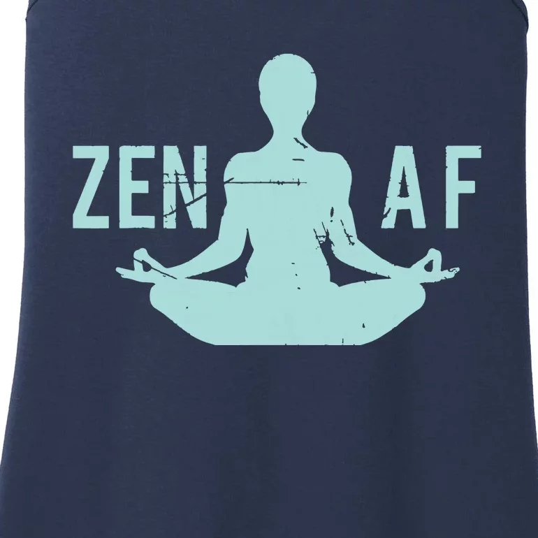 Zen AF Cute Yoga Clothes Funny Gifts For Women Ladies Essential Tank