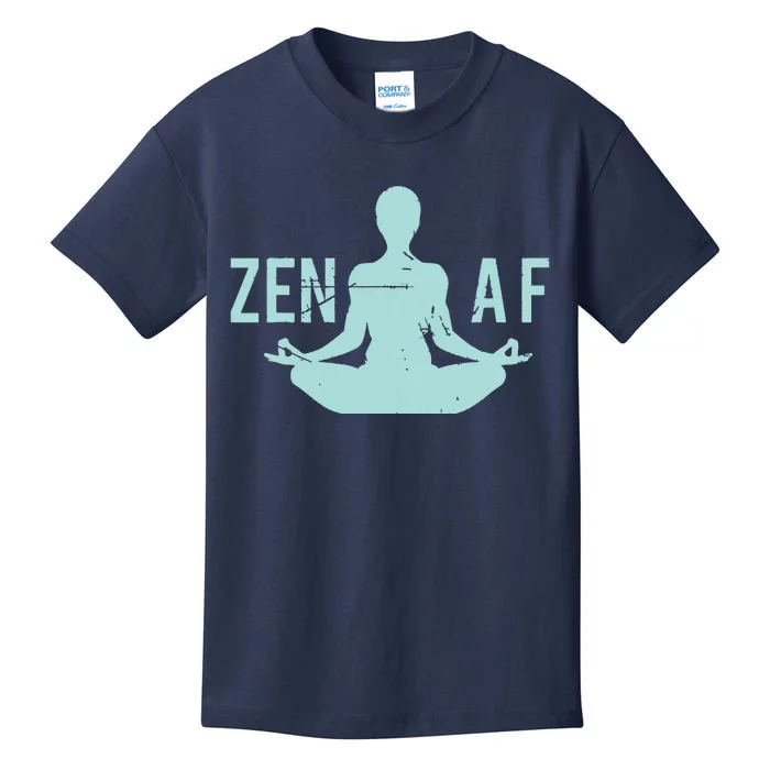 Zen AF Cute Yoga Clothes Funny Gifts For Women Kids T-Shirt