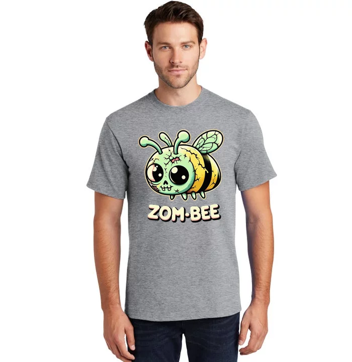 Zombee Adorably Creepy Zombie Bee Cartoon Halloween Tall T-Shirt