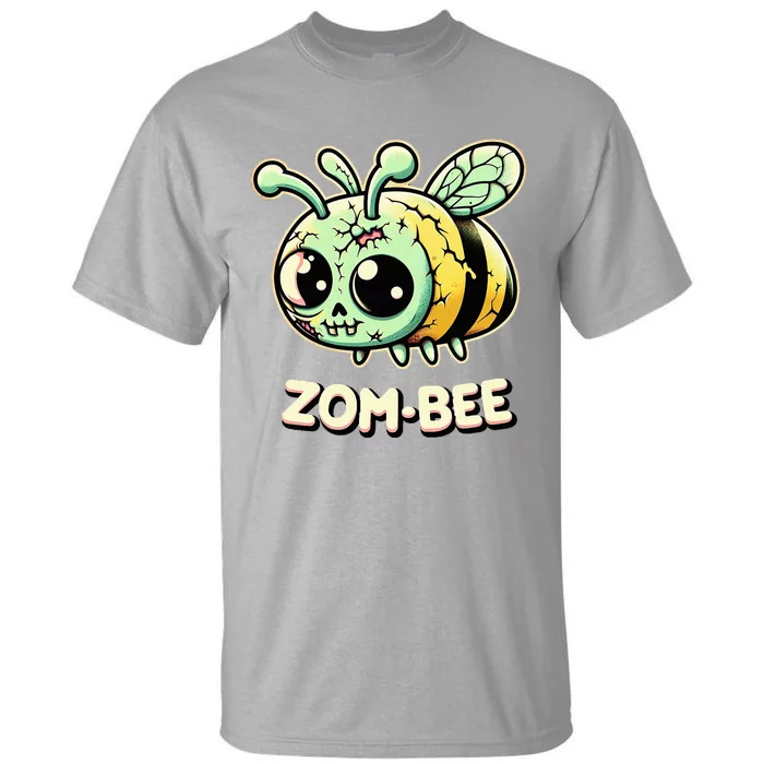 Zombee Adorably Creepy Zombie Bee Cartoon Halloween Tall T-Shirt