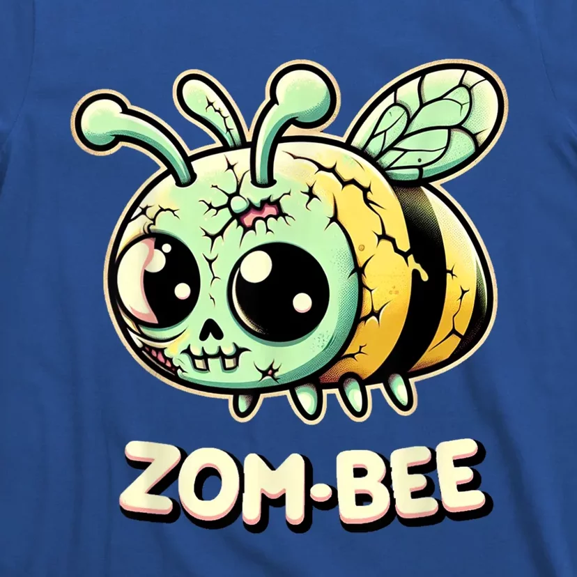 Zombee Adorably Creepy Zombie Bee Cartoon Halloween T-Shirt