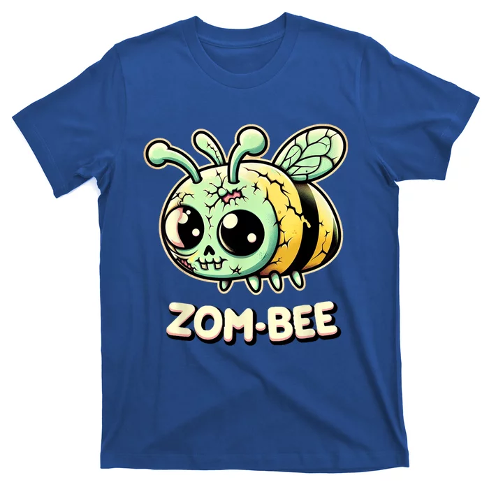 Zombee Adorably Creepy Zombie Bee Cartoon Halloween T-Shirt