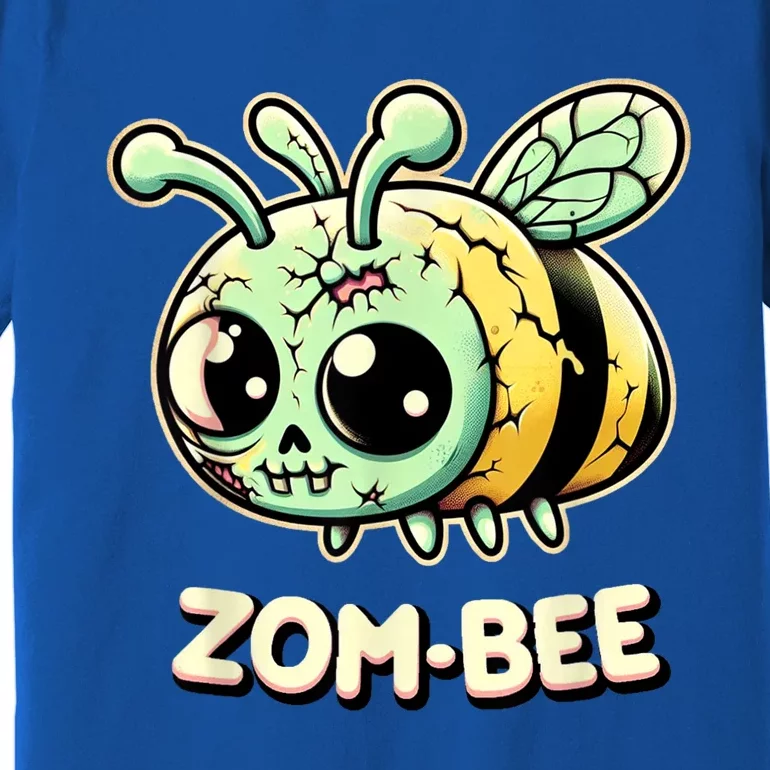 Zombee Adorably Creepy Zombie Bee Cartoon Halloween Premium T-Shirt