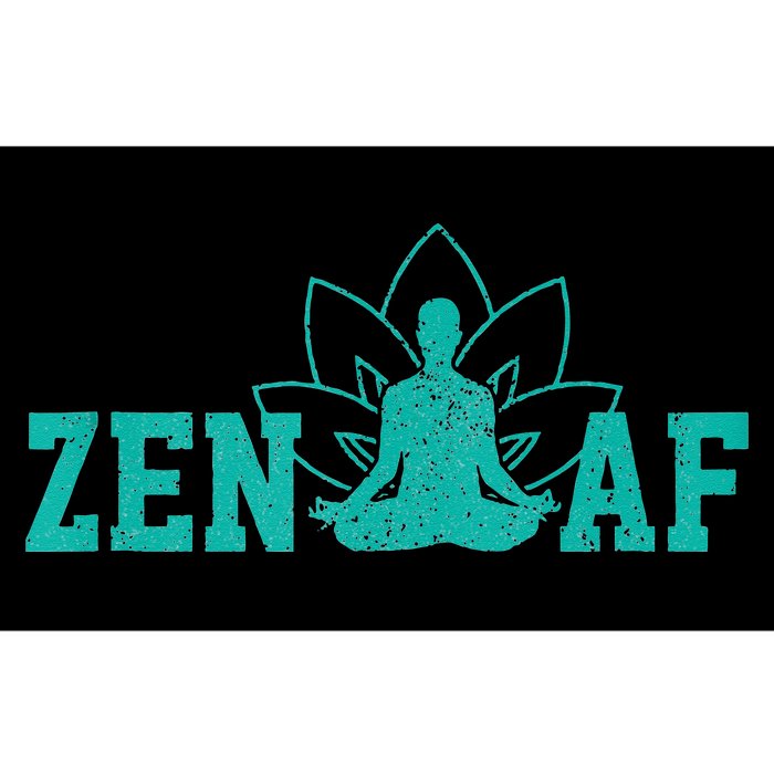 Zen AF Funny Buddhism Meditation Buddha Gift Yoga Bumper Sticker