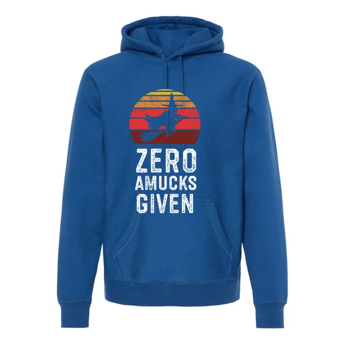 Zero Amucks Given Retro Style Vintage Amuck Halloween Witch Gift Premium Hoodie