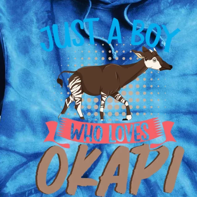 Zoo Animal Lover Africa Safari Animal Okapi Gift Tie Dye Hoodie