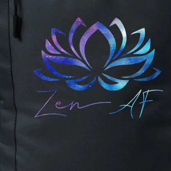 Zen Af Lotus Flower Funny Gift Yoga Clothes Spiritual Funny Gift Daily Commute Backpack