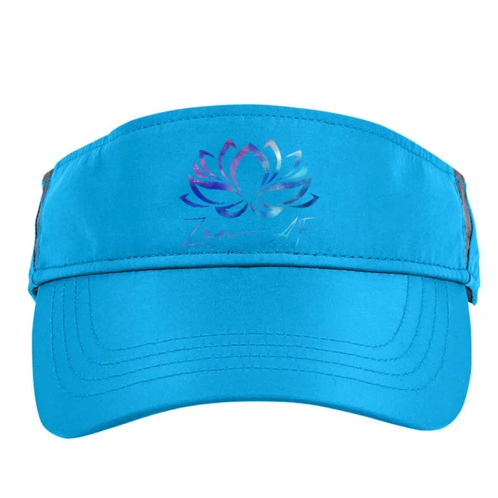 Zen Af Lotus Flower Funny Gift Yoga Clothes Spiritual Funny Gift Adult Drive Performance Visor