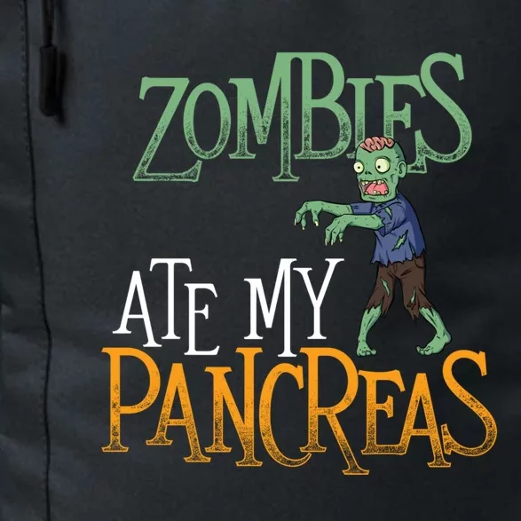 Zombies Ate My Pancreas Funny Gift T1d Diabetic Diabetes Awareness Meaningful Gi Daily Commute Backpack