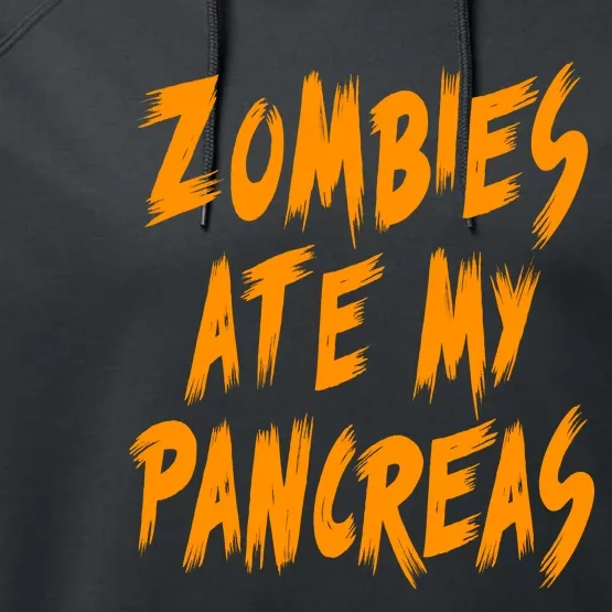 Zombies Ate My Pancreas Performance Fleece Hoodie