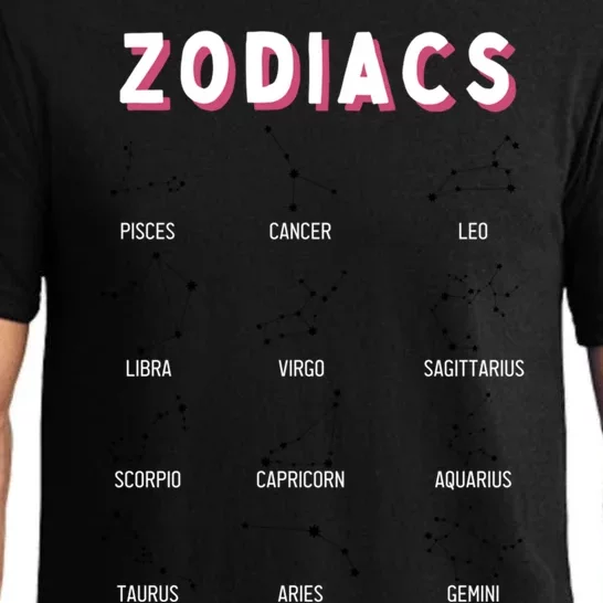 Zodiacs Astrology Nerd Zodiac Gift Pajama Set